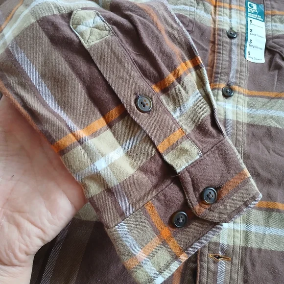 carhartt ♡ rugged flex relaxed flannel shirt small - Picture 4 of 9